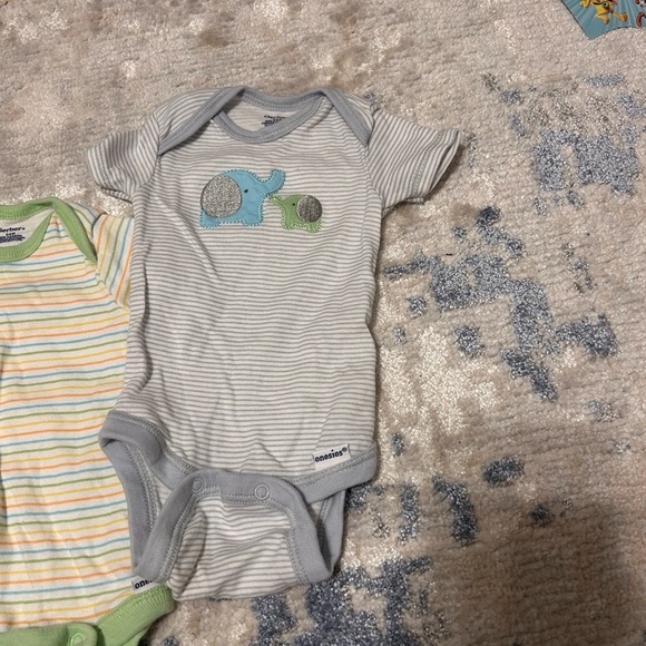 Gerber Baby One Piece Set - Green, Striped, Gray - Picture 4 of 6